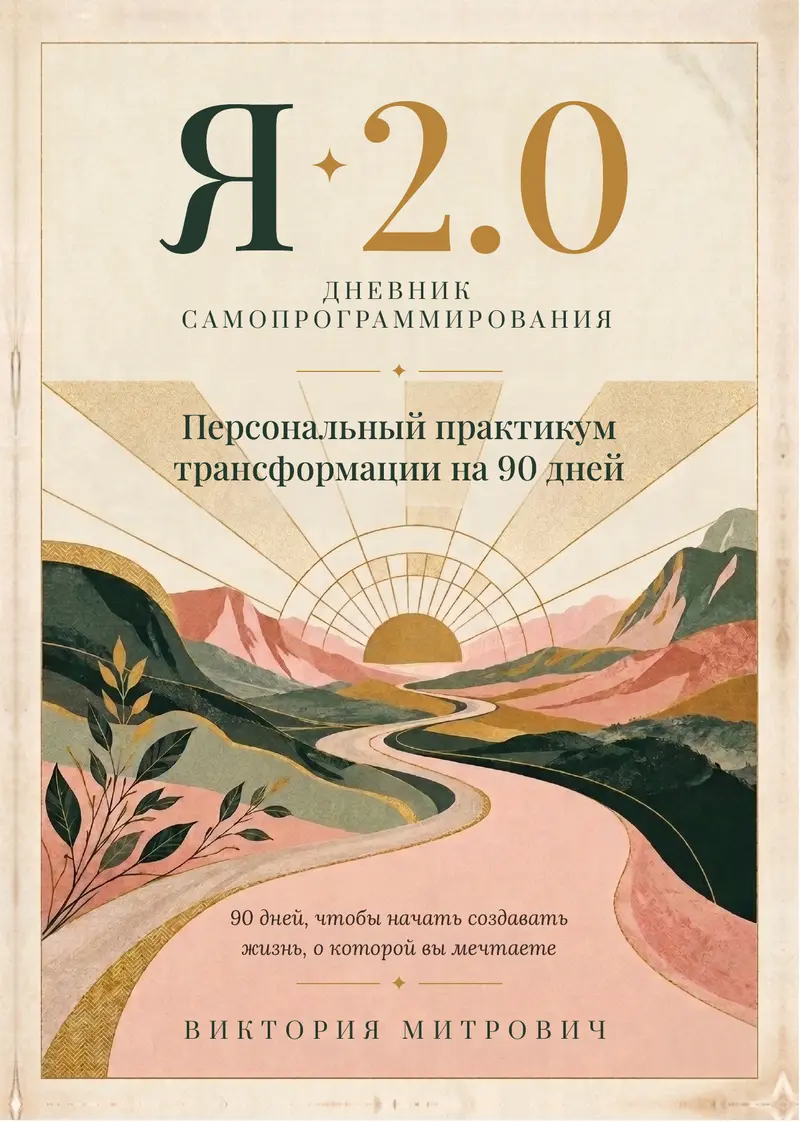 Обложка дневника «Я 2.0. Дневник самопрограммирования», автор Виктория Митрович
